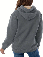 Amyra - Zachte fleece jas met capuchon