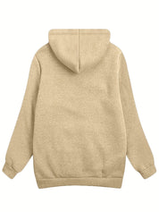 Yael - Zwarte Fleece gevoerde Hoodie