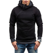 Harlem - Smalle HerenTrui Met Diagonale Rits Hoodie