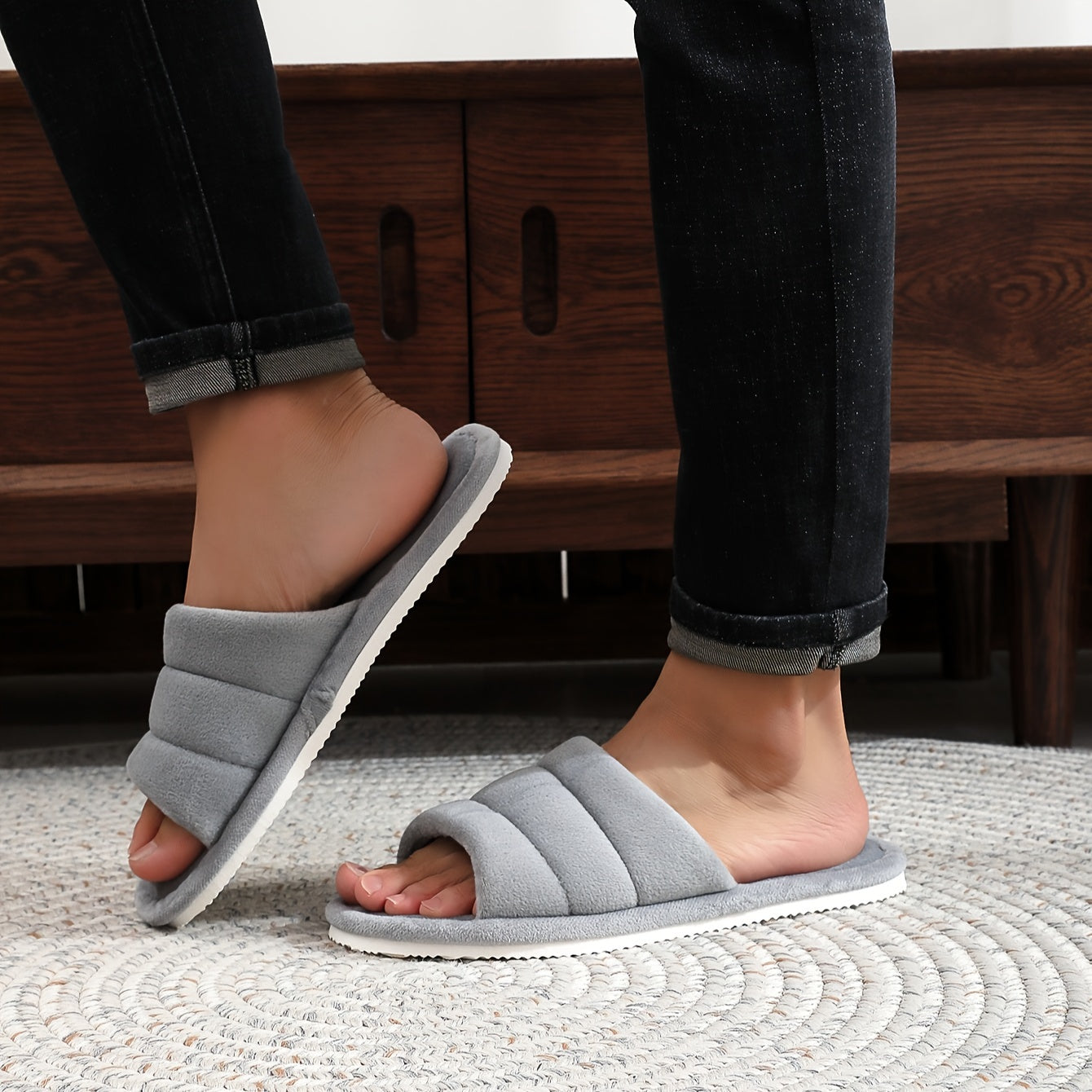 Yousef - Warme, comfortabele slippers voor mannen