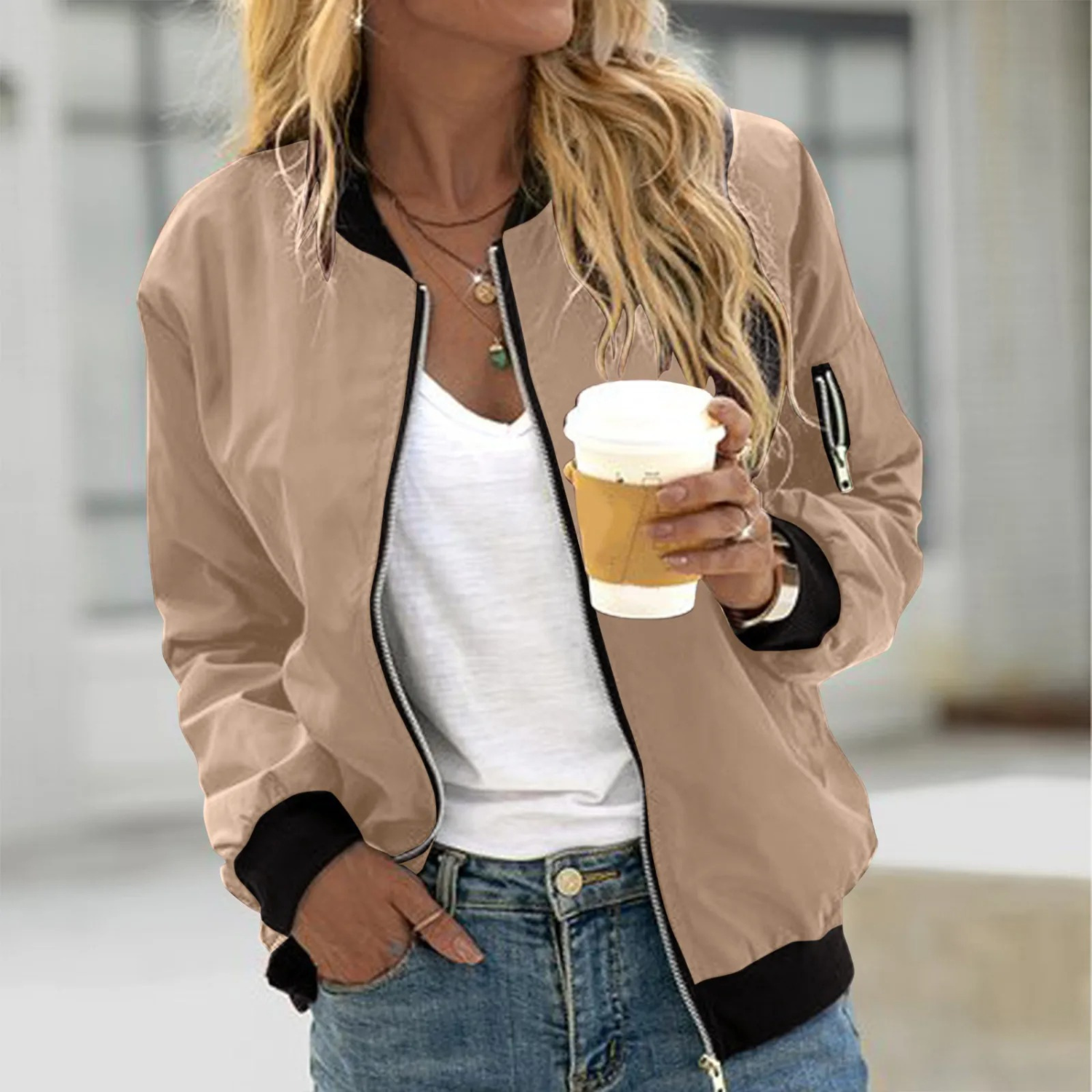 Shay - Veste bombardier tendance pour femme