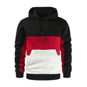 Jairo - Heren Casual Fleece Patchwork Hoodie