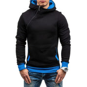 Harlem - Smalle HerenTrui Met Diagonale Rits Hoodie