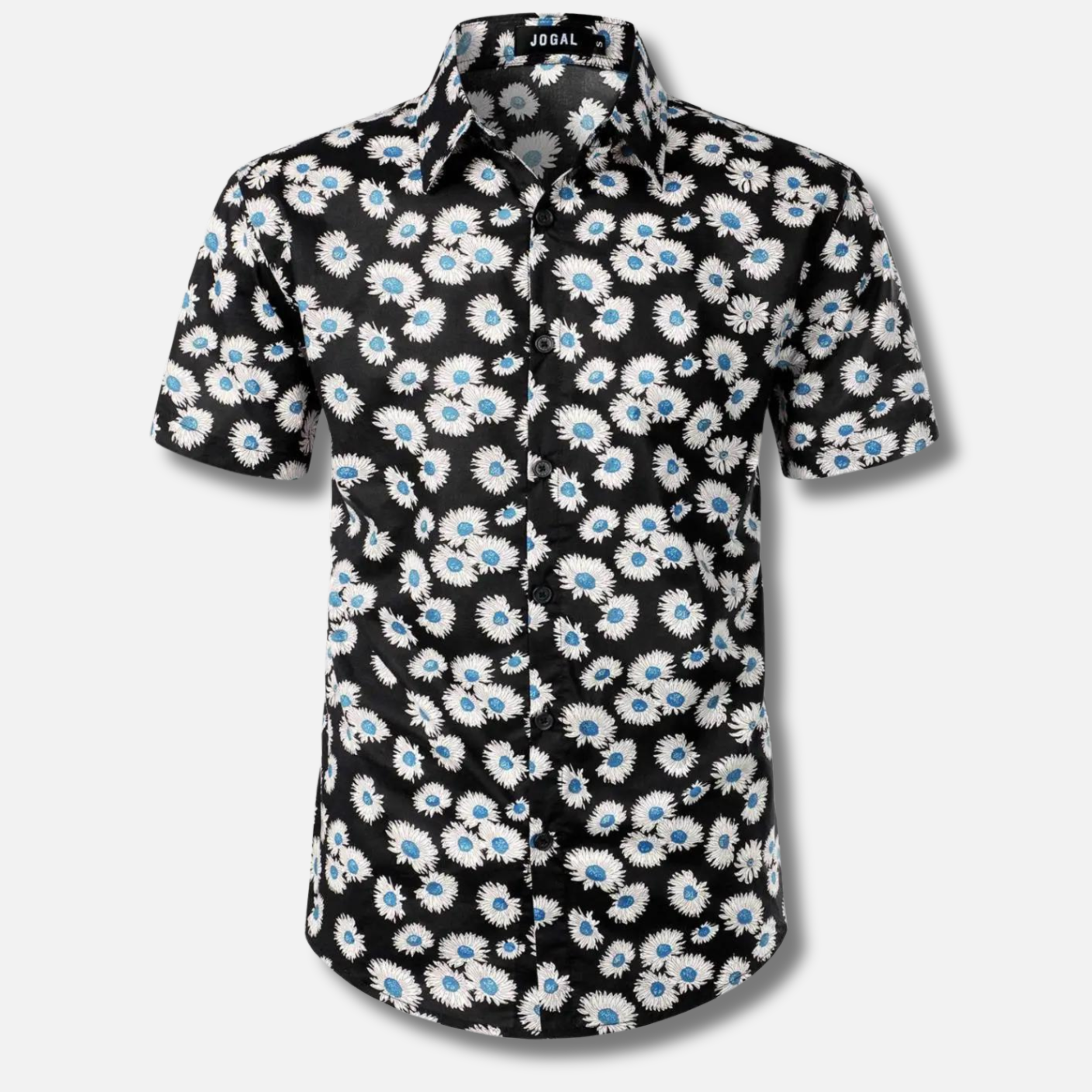 Rhodes - Hawaii Surfblouse met bloemen voor mannen