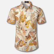 Rhodes - Hawaii Surfblouse met bloemen voor mannen