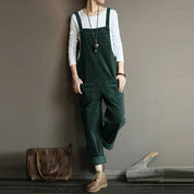 Clementina - Casual jumpsuit van ribfluweel