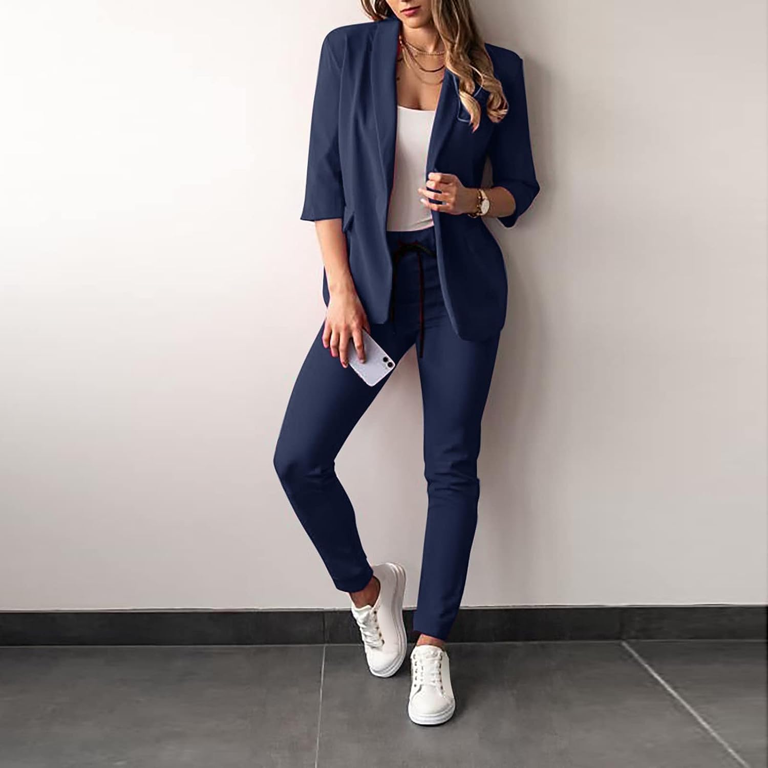 Sabine - een elegante set van blazer en broek