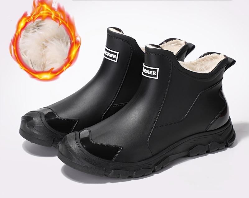 Izael - Heren Regenlaarzen - Geïsoleerde, antislip, warme PVC-buitenschoenen