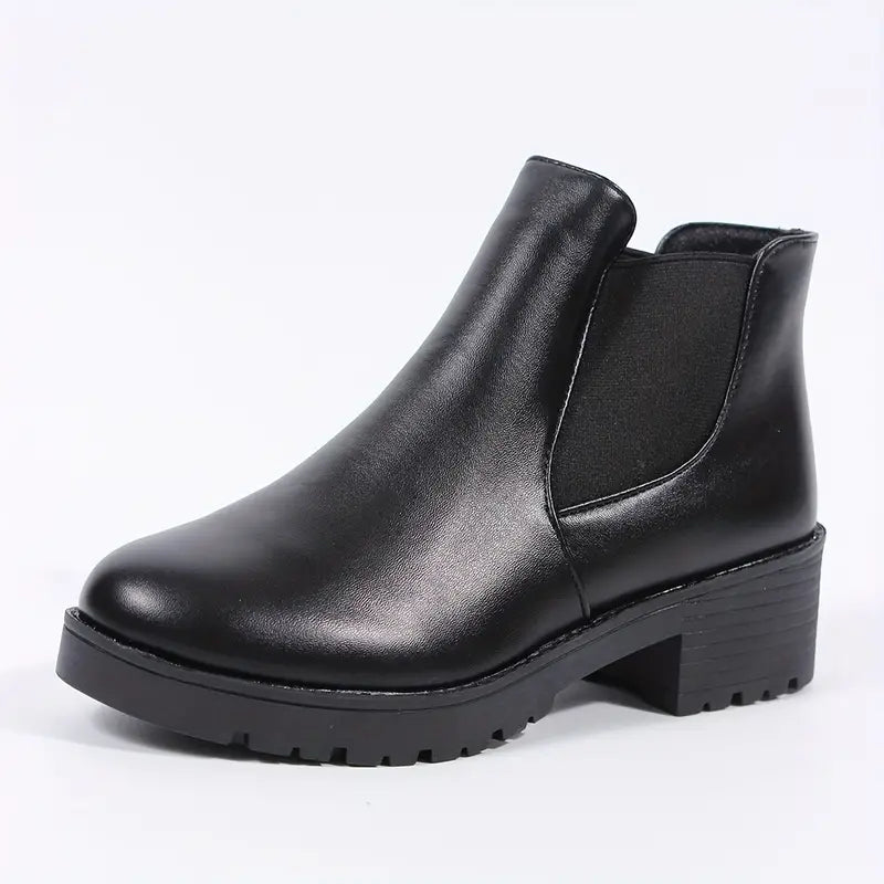 Monica - Comfortabele dikke chelsea boots pour femme