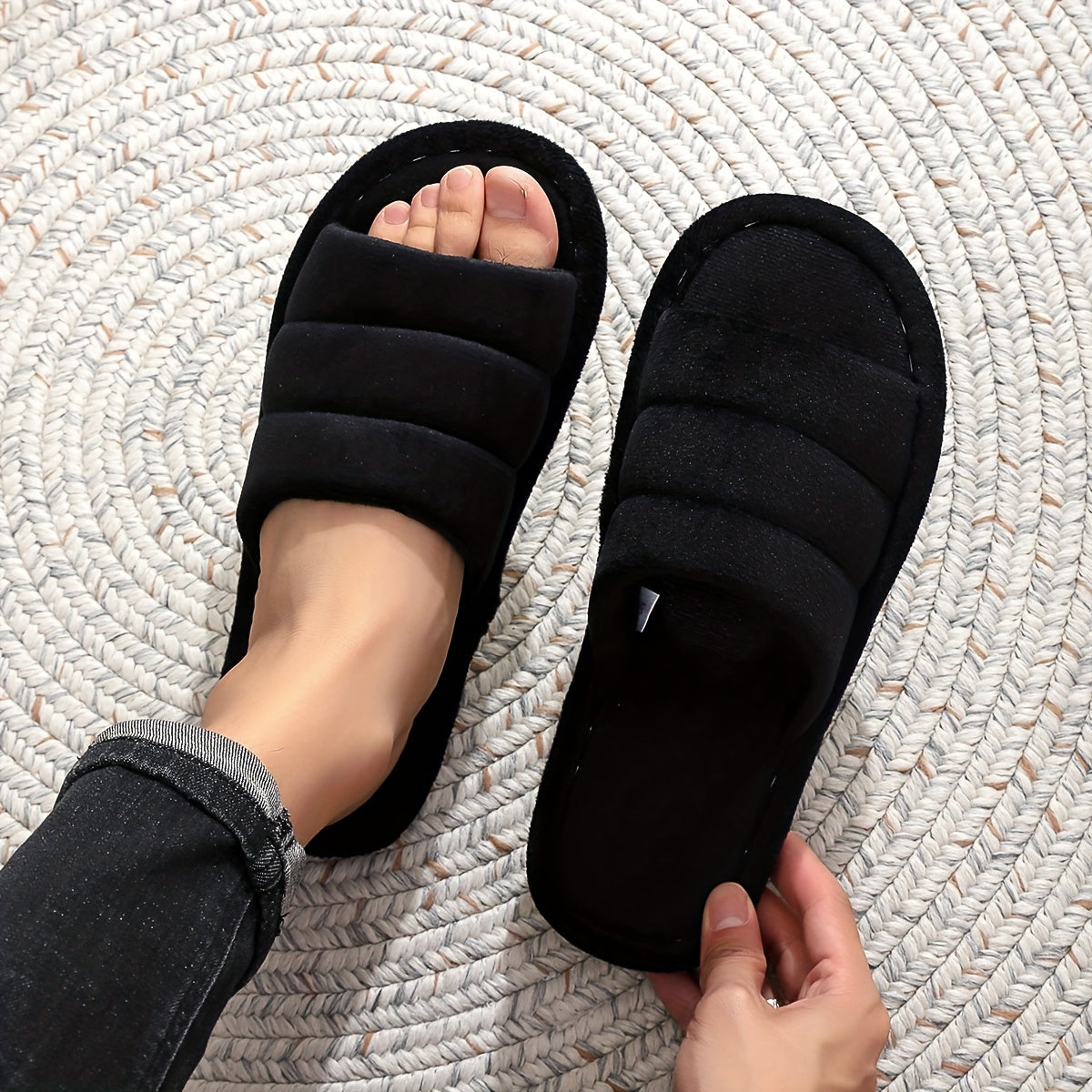 Yousef - Warme, comfortabele slippers voor mannen