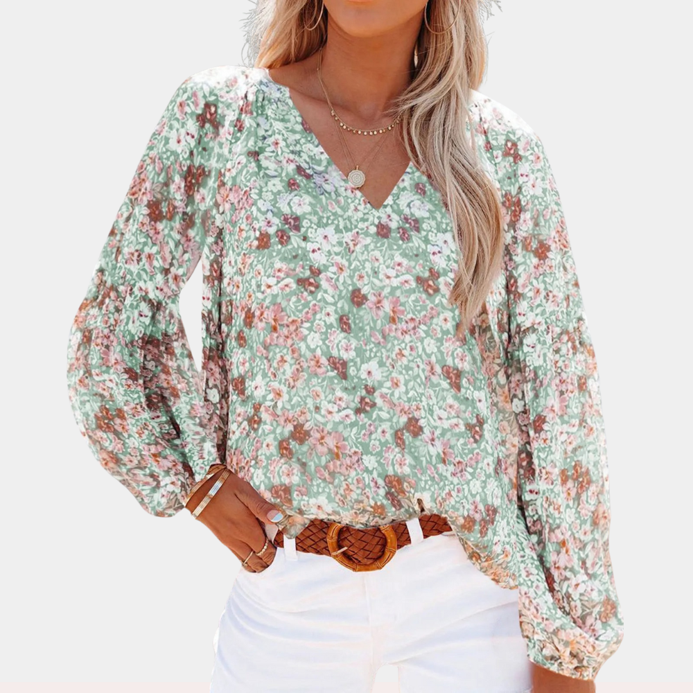 Laraine - Lange mouwen damesblouse