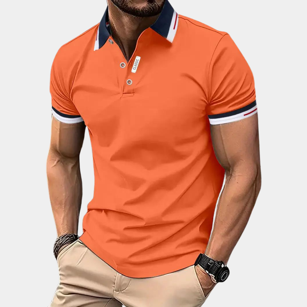 Albert - Stijlvol Oranje Herenpoloshirt