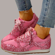 Thalia - Glitterige, modieuze sneakers