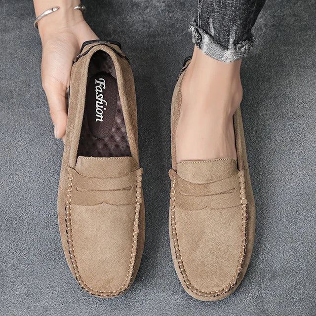 Zamir - een stijlvolle leren herenloafer met antislip