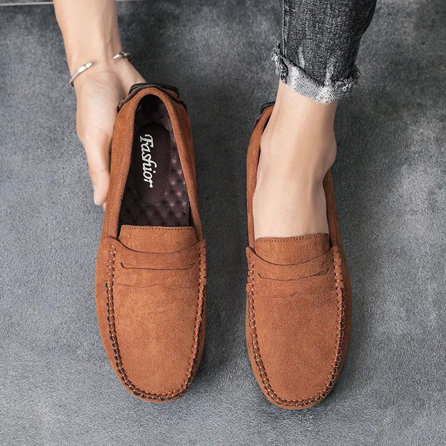 Zamir - een stijlvolle leren herenloafer met antislip