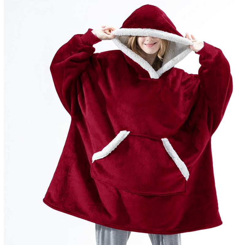 Elsa - Heerlijke Combinatie van een Zachte Hoodie en Comfy Deken in één