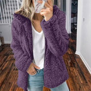 Colette - Fluffy Damesvest met Capuchon