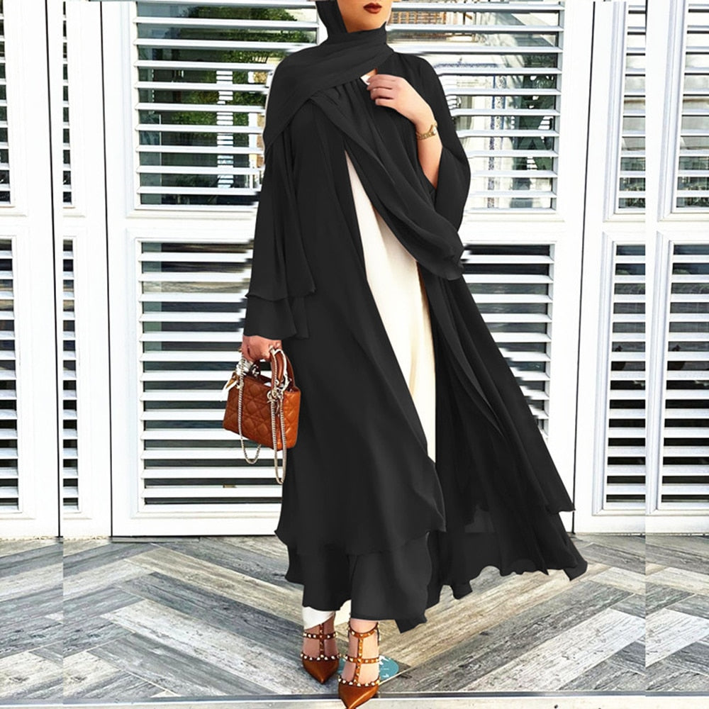 Courtney - Open Amina Abaya met Hijab