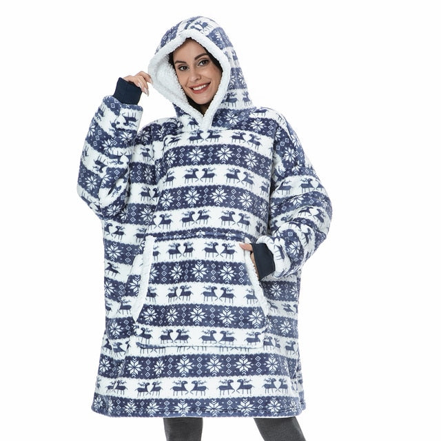 Elsa - Heerlijke Combinatie van een Zachte Hoodie en Comfy Deken in één