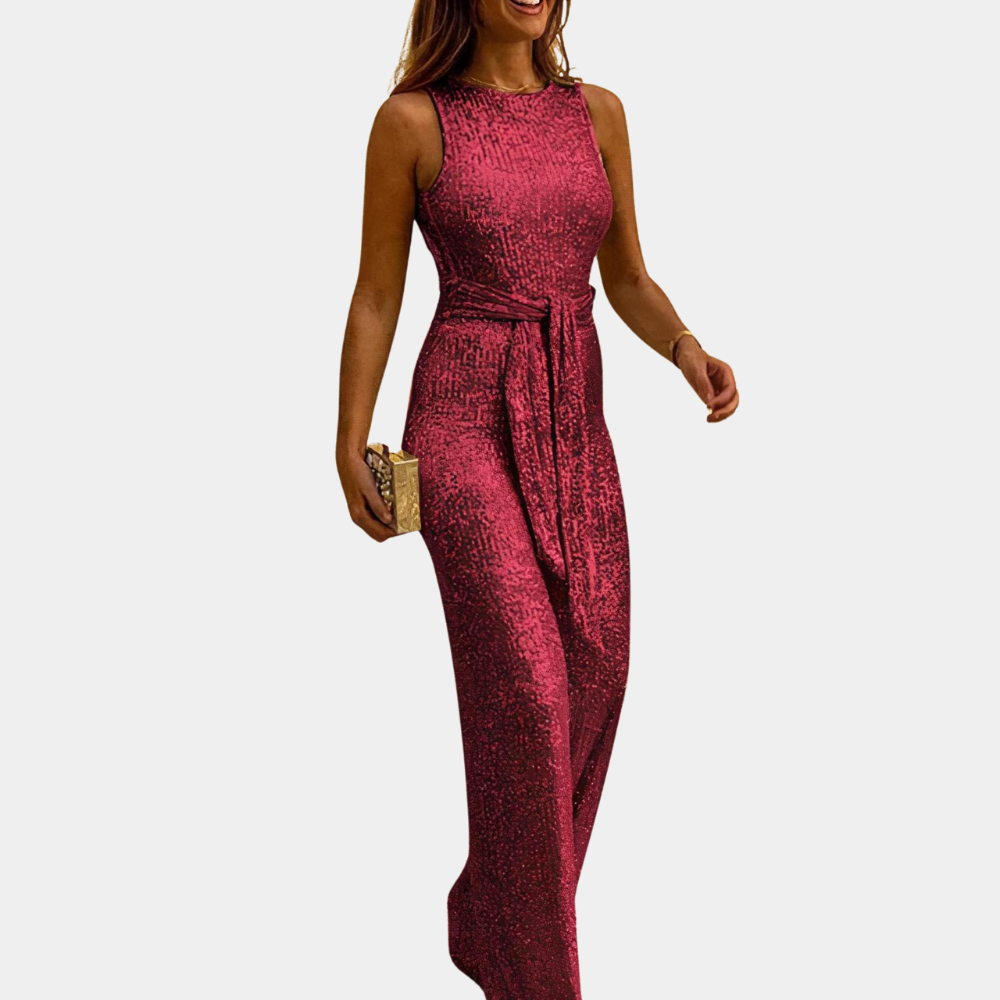 Ella - Glitter jumpsuit voor dames