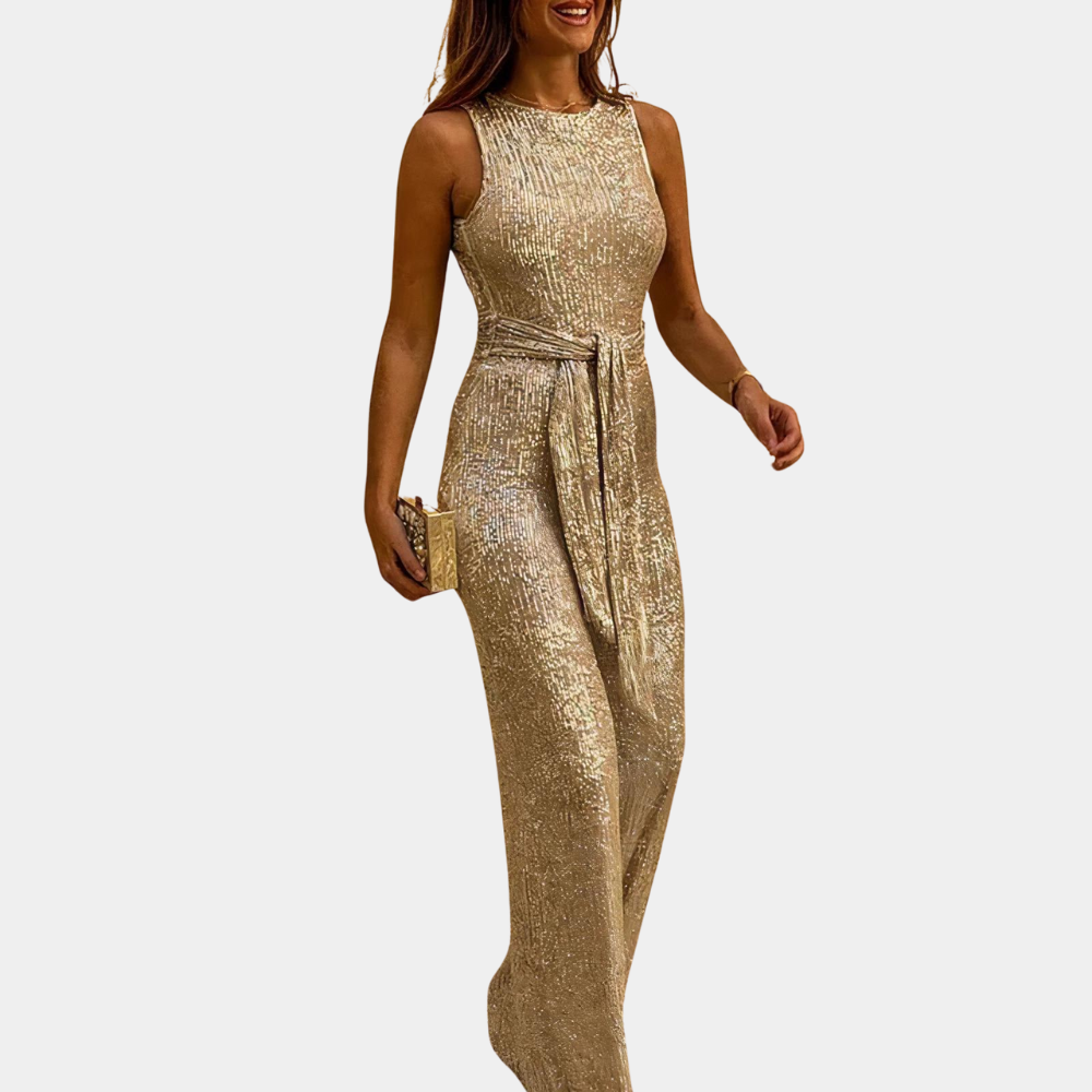 Ella - Glitter jumpsuit voor dames