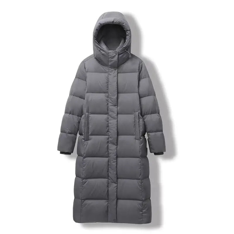 Berkley - Lang winter dons parka jack voor dames met capuchon