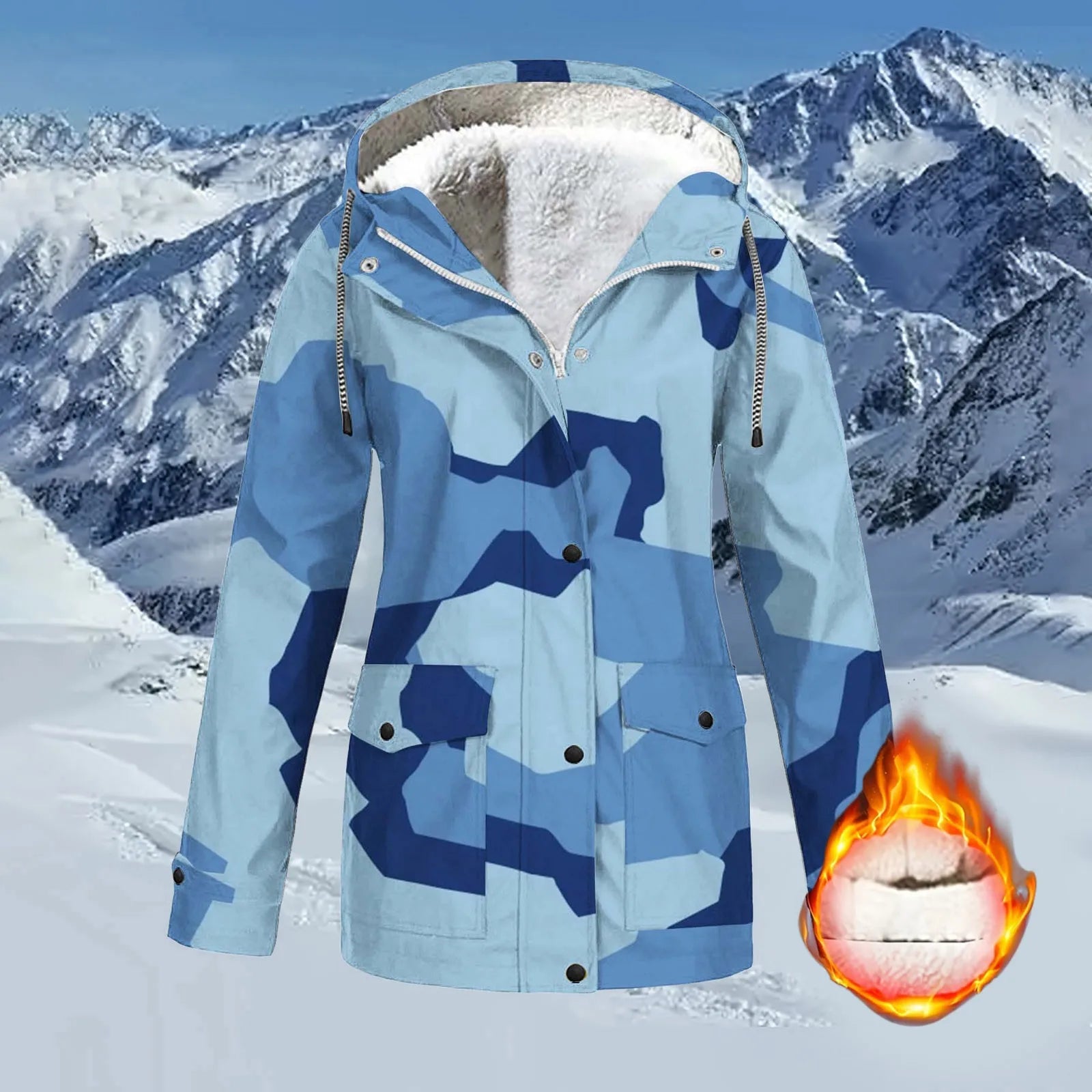 Anais - Fleece winterjack voor dames - winddicht en waterdicht