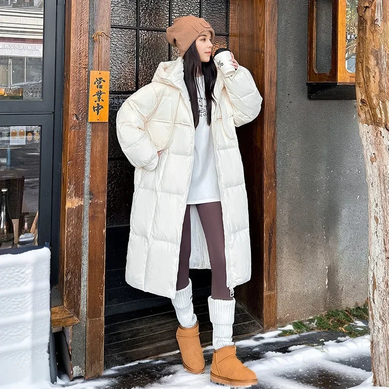 Zendaya - Lang winter dons parka jack voor dames met capuchon