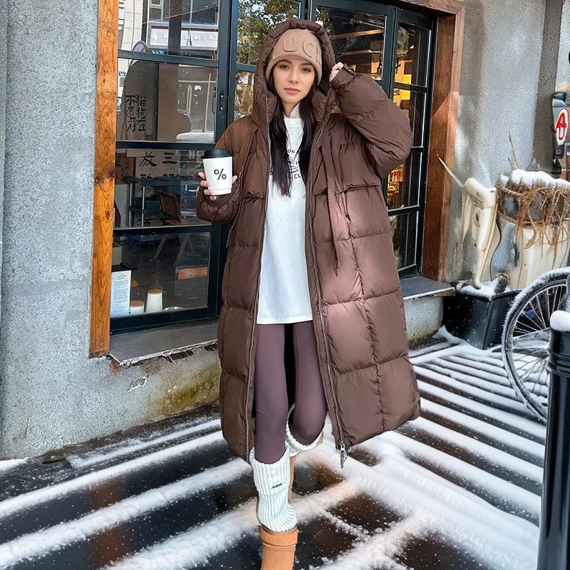 Zendaya - Lang winter dons parka jack voor dames met capuchon