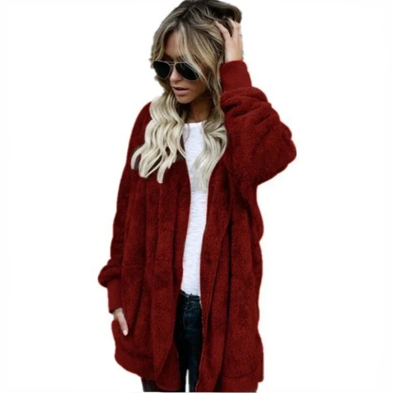 Kelsey - Warme oversized Fleece-Jas voor Dames