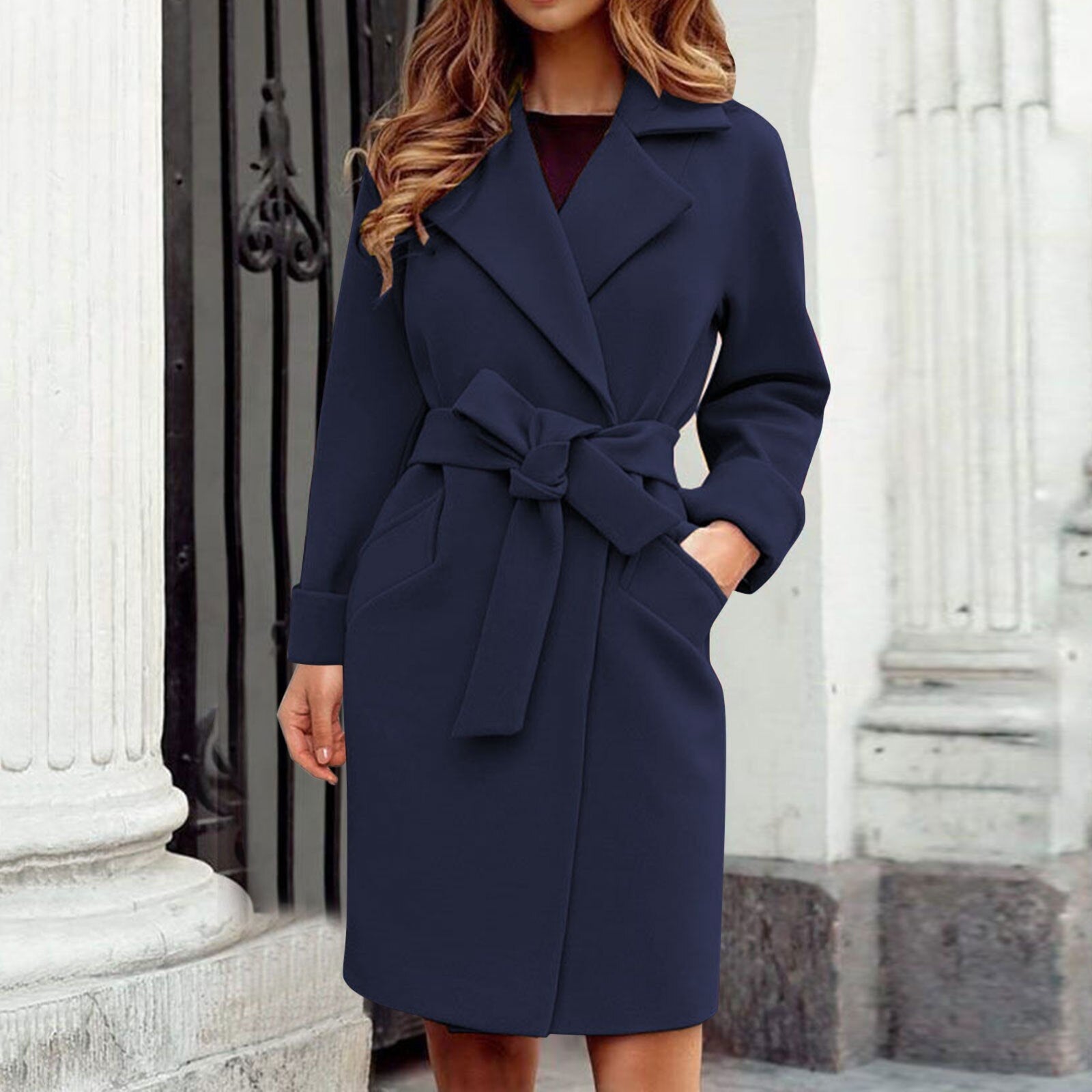 Casey - Langer dames trenchcoat wintermantel