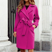 Casey - Langer dames trenchcoat wintermantel