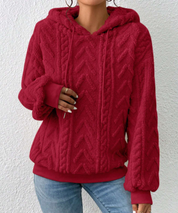 Scarlet - Gebreide Hoodietrui