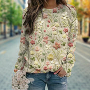 Daisy - Trendy trui met bloemenpatroon voor vrouwen