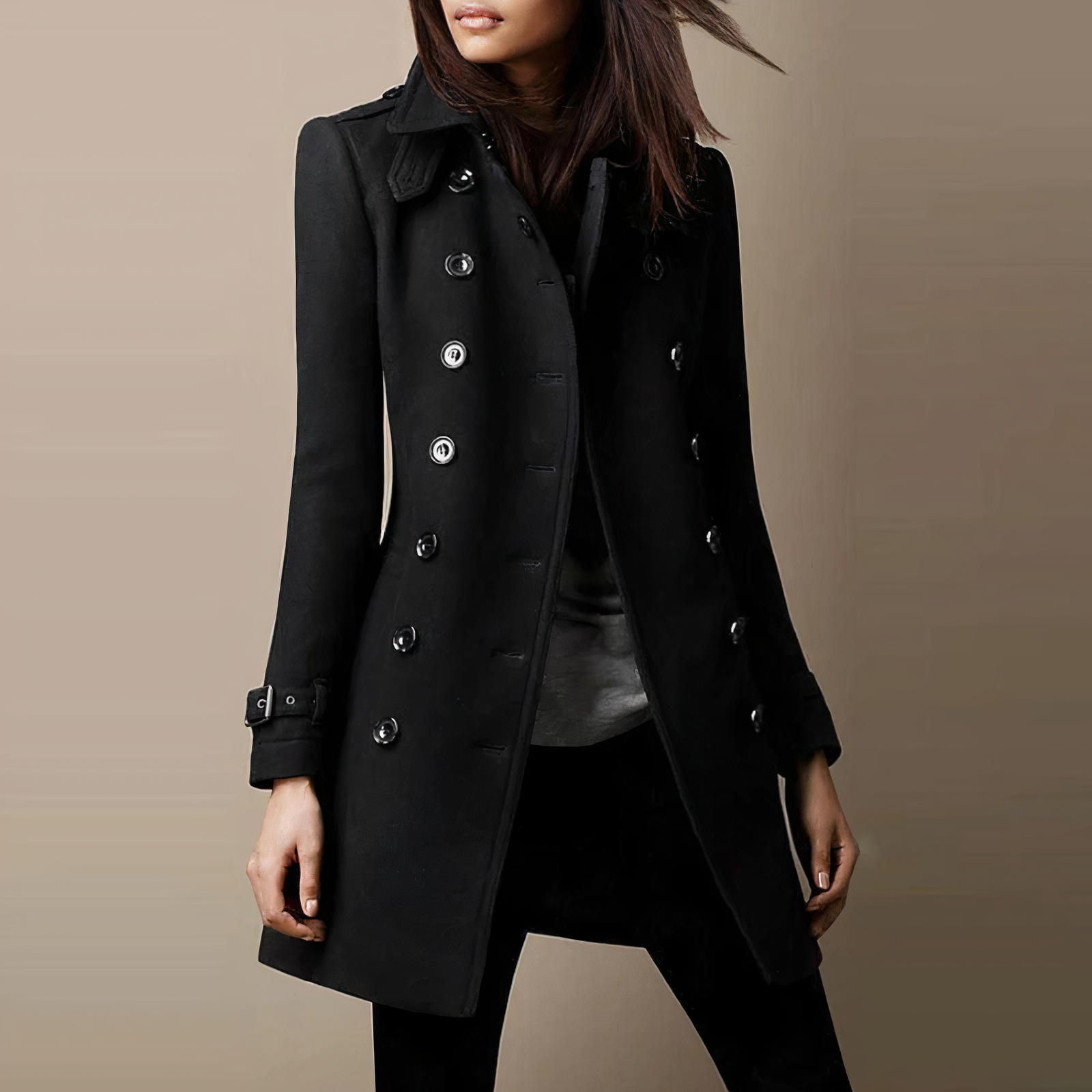 Nori - Dames Warme Trenchcoat | Lang