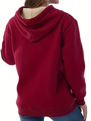 Amyra - Zachte fleece jas met capuchon