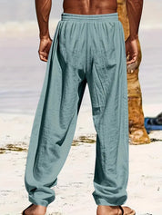 Giorgio - Herren Baggy Leinenhose