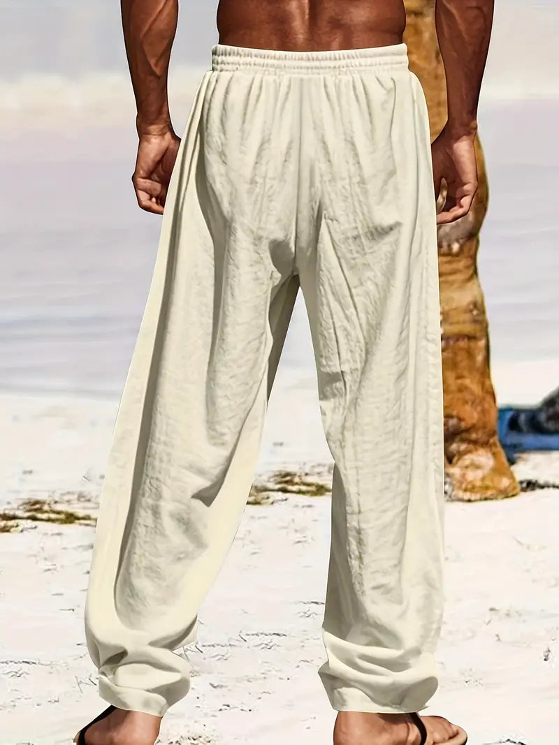 Giorgio - Herren Baggy Leinenhose