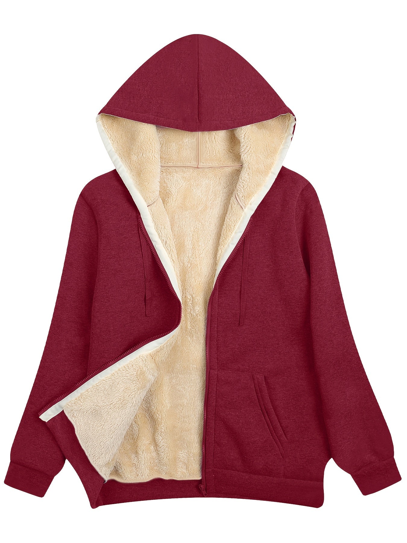 Yael - Zwarte Fleece gevoerde Hoodie