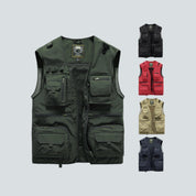 Shmuel - Veelzijdige cargo bodywarmer van mesh